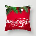 Axyaa Merry Christmas Green Pillowcase Sofa Decoration Cover