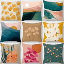 Axyaa Floral Landscape Home Decor Print Pillow Cover