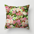 Axyaa Sunset Field Flowers Pillowcase Home Decor Office Car Ornaments