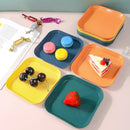 Axyaa Snack Plate Set for Home, Camping, Weddings - Reusable & Durable - 4/8/12pcs