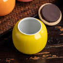 Axyaa Ceramic Tea Jar with Bamboo Lid for Home Storage and Decoration