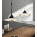 Axyaa Minimalist Nordic LED Acrylic Disc Pendant Light for Artistic Living Room and Dining Room