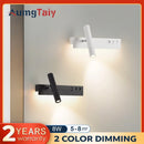 Axyaa Nordic LED Wall Lamp with USB Charging, Adjustable Angle, and Switch