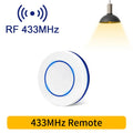Axyaa Wireless Light Switch Mini Round Button Remote Control LED Lamp
