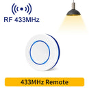 Axyaa Wireless Light Switch Mini Round Button Remote Control LED Lamp