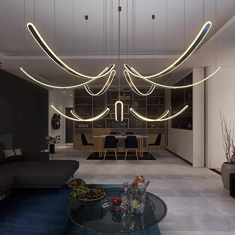 Modern Pendant Lights for Dining Room - Axyaa Ceiling Chandeliers LED Indoor Lighting
