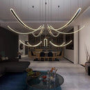 Axyaa Modern LED Pendant Ceiling Chandelier for Dining & Living Room Light