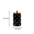 Axyaa Gold Spike Ceramic Vase Fake Flowers Modern Home Decor