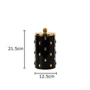 Axyaa Gold Spike Ceramic Vase Fake Flowers Modern Home Decor