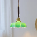 Axyaa Nordic Blue Glass Pendant Lamp for Dining Living Room Bedroom