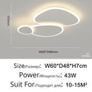 Axyaa Nordic LED Ceiling Chandelier, Modern Design for Home Decor.