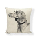 Axyaa Cute Animal Painted Cushion Covers for Home Decor and Gifts