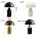 Axya Black Nordic Iron Mushroom Table Lamp Gold Living Room Bedroom Light