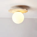 Axyaa Natural Stone LED Ceiling Light Fixture - Modern Indoor Living Room Lighting