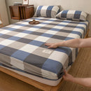 Axyaa Waterproof Washed Cotton Fitted Sheet Set