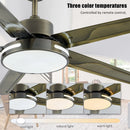 Axyaa Modern Ceiling Chandelier Fan Light 6-Speed Reversible Quiet DC Motor - Bedroom Balcony Restaurant