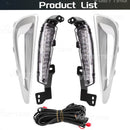 Axyaa LED Daytime Running Light White DRL Yellow Turn Signal for Toyota Prius