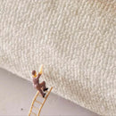 Axyaa Cream Luxe Round Carpet for Living Room & Bedroom, Waterproof & Non-Slip