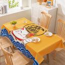 Axyaa Light Luxury Rectangular Tablecloth with Oil-Proof and Anti-Scalding Features