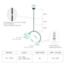 Axya Glass Ball Pendant Lights for Dining Home Bedroom Study Bar Coffee Decor