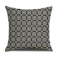 Axyaa Geometric Cotton Linen Cushion Cover - Decorative Sofa Throw Pillow Cover