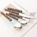Axyaa Stainless Steel Dinnerware Set - 20pcs Western Kitchen Flatware