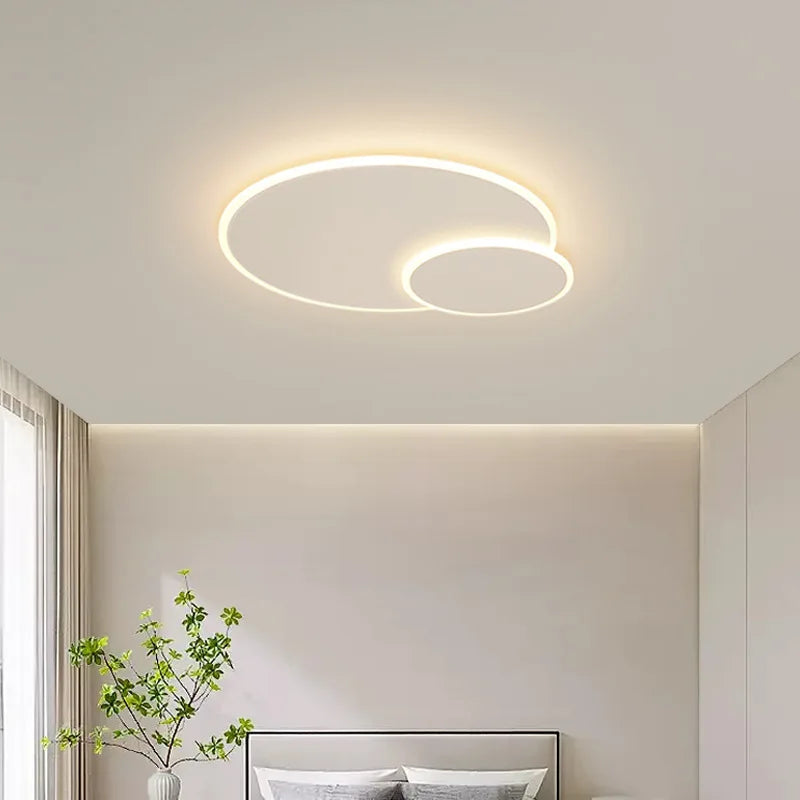 Axya LED Ceiling Lamp: Modern White Chandelier for Home Decor - Bedroom, Living Room, Study, Kitchen