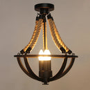 Axyaa Birds Cage Rustic Industrial Ceiling Light for Living room Bedroom Bar Shop