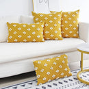 Cotton Cushion Cover for Sofa Living Room Car by Axyaa - 45*45 Decorative Pillowcase