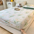 Axyaa Cotton Fitted Sheet | Breathable & Soft | Non-Slip | Customizable | 16 Sizes
