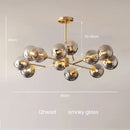 Axyaa Glass Chandelier - Modern Nordic Living Room Lighting Fixture