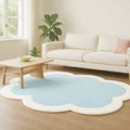 Axyaa Plush Solid Color Rug for Living Room, Bedroom, or Cloakroom