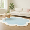 Axyaa Plush Solid Color Rug for Living Room, Bedroom, or Cloakroom