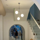 Axyaa Glass Ball Chandelier Pendant Light - Scandinavian Style Ceiling Lamp