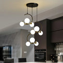 Axyaa Glass Spherical Pendant Light for Dining, Bar, and Bedroom