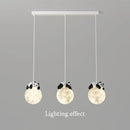 Axyaa Panda Chandelier, 3-Head Long Design for Restaurants, Bars, and Dining Tables