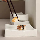 Axyaa Ceramic Sushi Plate Set - Molecular Cuisine & Dessert, Sashimi, Cake Specialty Plates