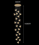 Axyaa Modern LED Ceiling Chandelier for Bedroom and Dining Room