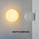 Axyaa Modern Round Glass Wall Light Nordic Design with LED G9 Sconces