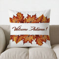 Autumn Leaf Pattern Pillow Cover for Sofa Bedroom Car by Axyaa