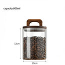 Axyaa Glass Vacuum Sealed Coffee Beans Storage Jar