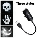 Axyaa Halloween LED Projector Light Ghost Skull Night Light