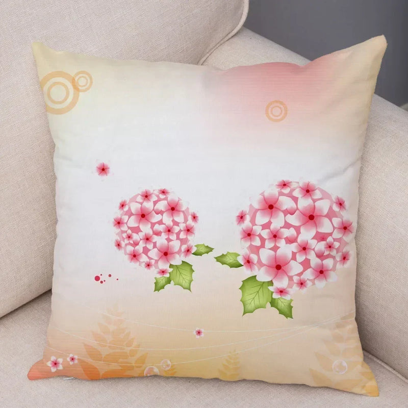 Axyaa Geometric Flower Print Pillowcase Collection