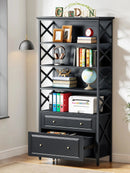 Axyaa Vertical File Cabinet with Shelves for Letter/Legal/A4 Size Files