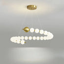 Axyaa Nordic Style Cream Pendant Light for Living Room & Bedroom