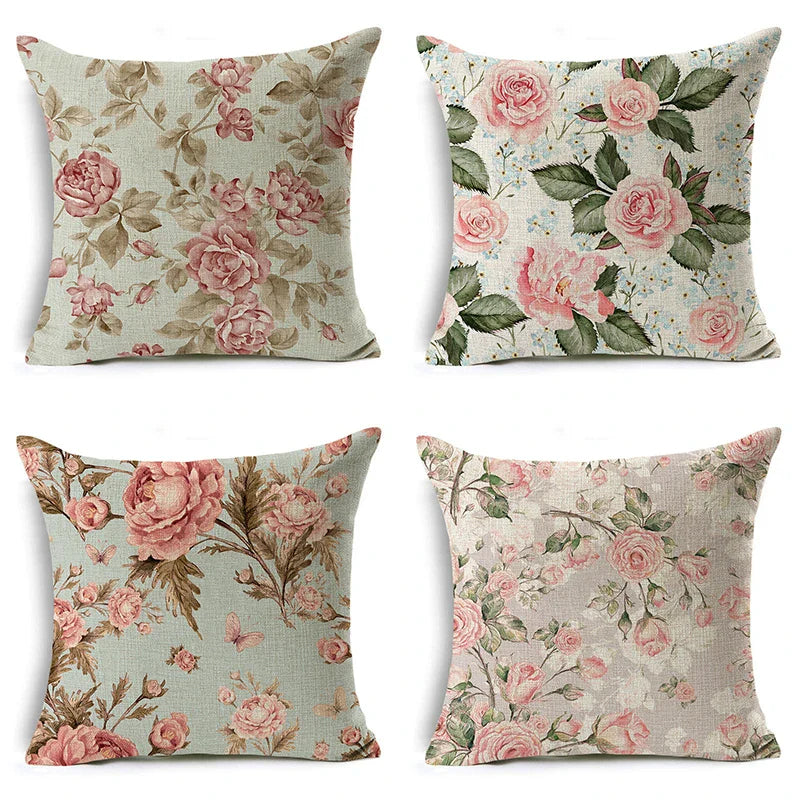 Axyaa Black Rose Pillowcase: Home & Office Sofa Cushion Cover, Wholesale Decoration