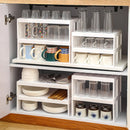 Axyaa Stackable Cup Storage Rack for Organized Kitchen Storage