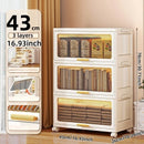 Axyaa Foldable Flip-Top Storage Cabinet: 3-6 Tier Kitchen/Bathroom/Living Room Organizer