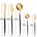 Axyaa Stainless Steel Cutlery Set - 30-Piece Western Flatware Kitchen Set