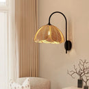 Axyaa Nordic Style Flower Wall Lamp for Small Bedroom, Black Pendant Light